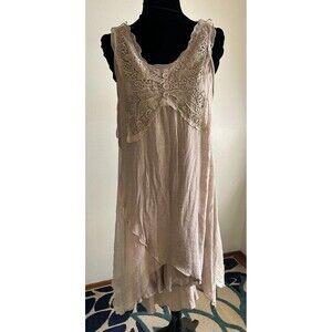 Pretty Angel Boho Dress Butterfly Lace Layered Fabric Size Medium Fairy Core